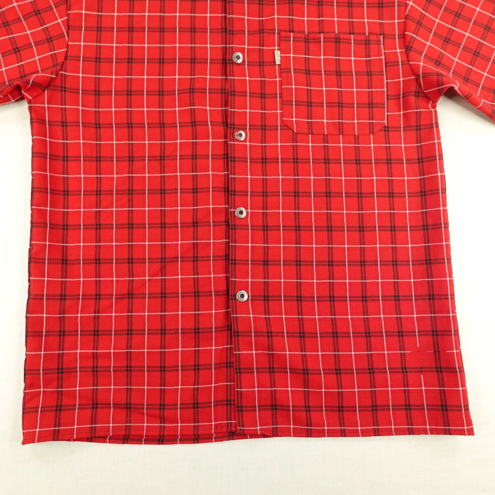 Vintage Vintage Solo Semore Shirt Mens Medium Red Plaid Button Up Made In USA Camp 90s Size US M / EU 48-50 / 2 - 4 Thumbnail