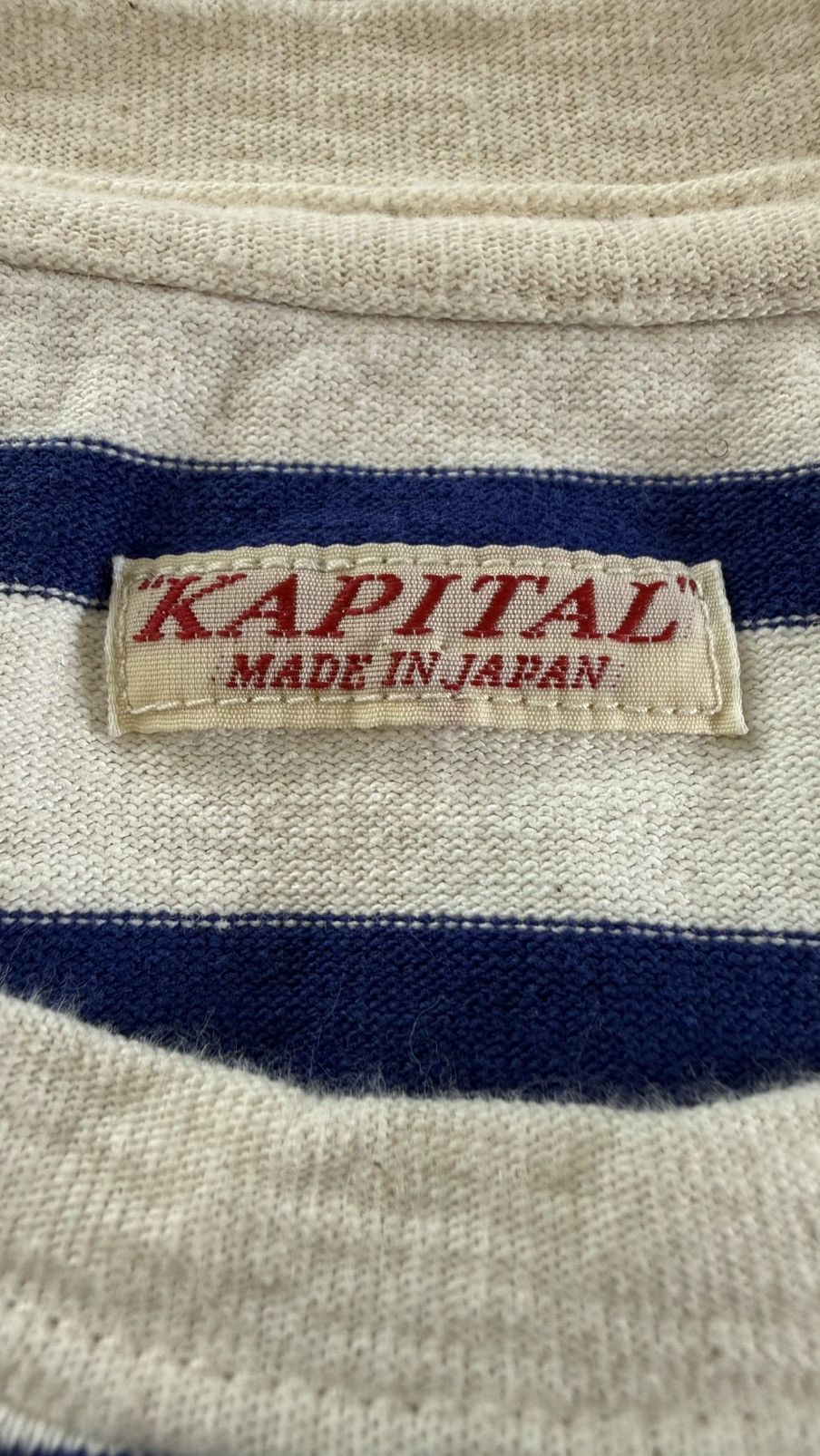 Kapital Kapital Smiley Profile Long Sleeve Jersey Blue Size 5 Size US M / EU 48-50 / 2 - 3 Thumbnail