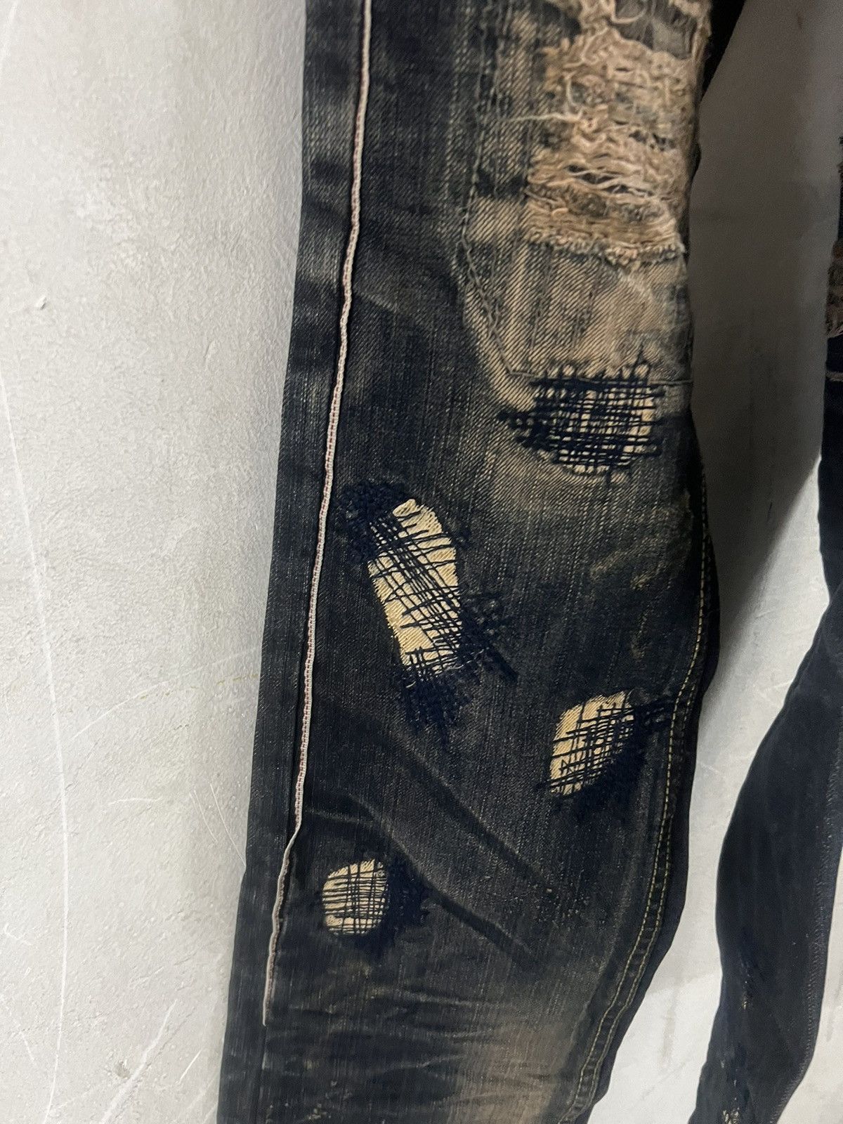 Hysteric Glamour VINTAGE Y2K INSPIRED KAPITAL PATCHWORK DENIM PANT Size US 28 / EU 44 - 18 Thumbnail