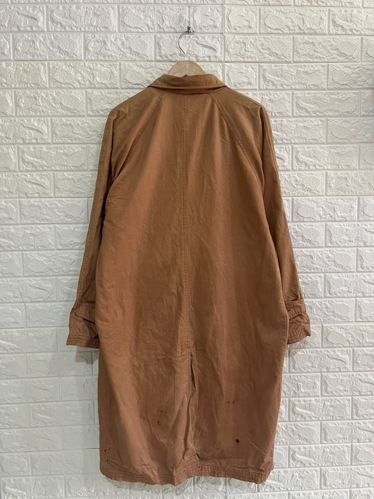 Vintage 90s Baracuta Green Label Long Coat in Brown, Men's (Size Xl) — image 2 of 6