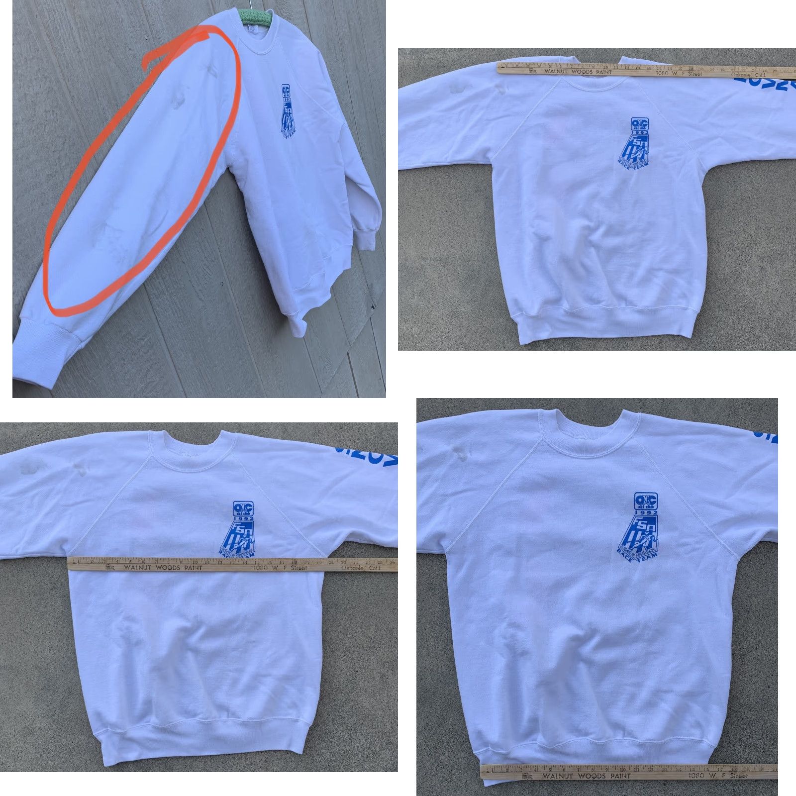 Hanes vintage OKC Ski Club 1992 FSA Flatland Ski Association Race Team sweatshirt Sz L Size US L / EU 52-54 / 3 - 10 Thumbnail