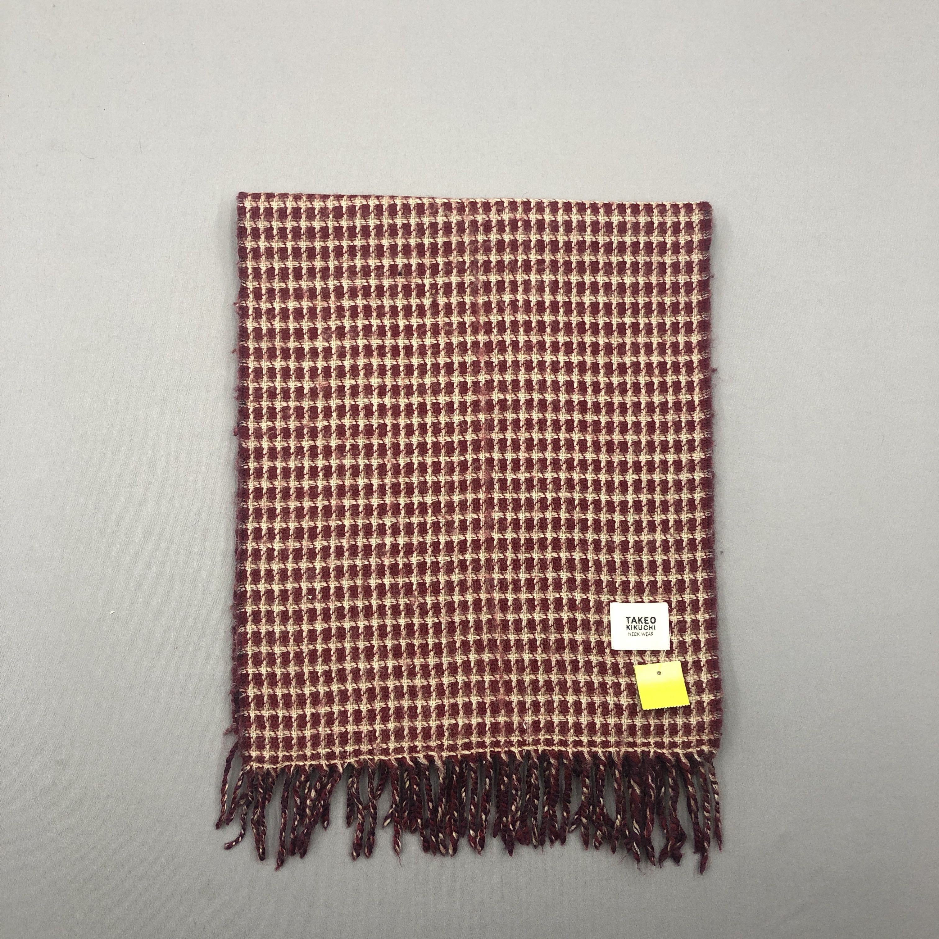 Takeo Kikuchi Vintage Takeo Kikuchi Scarf Muffler Wool Cashmere Scarves Size ONE SIZE - 2 Thumbnail