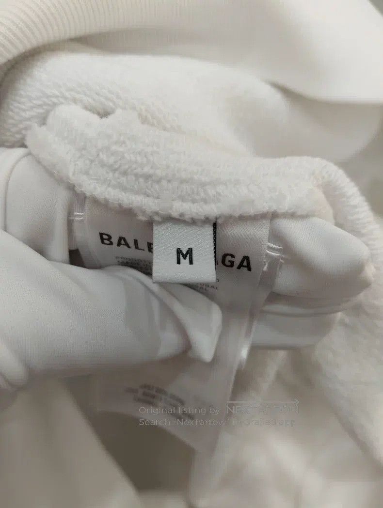 Balenciaga Balenciaga White Sweatshirt Size US M / EU 48-50 / 2 - 6 Thumbnail