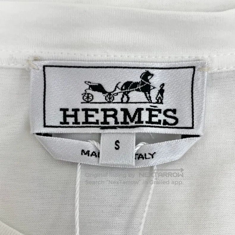 Hermes Hermes White pig nose print cotton round-neck short-sleeve Size S / US 4 / IT 40 - 5 Thumbnail