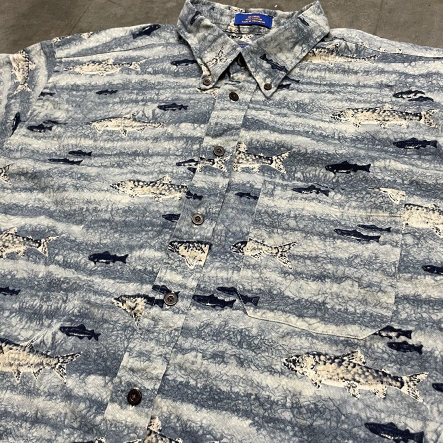 Pendleton Vintage Pendleton Fishing Patterned Button Up Shirt 90s Size US XL / EU 56 / 4 - 3 Thumbnail