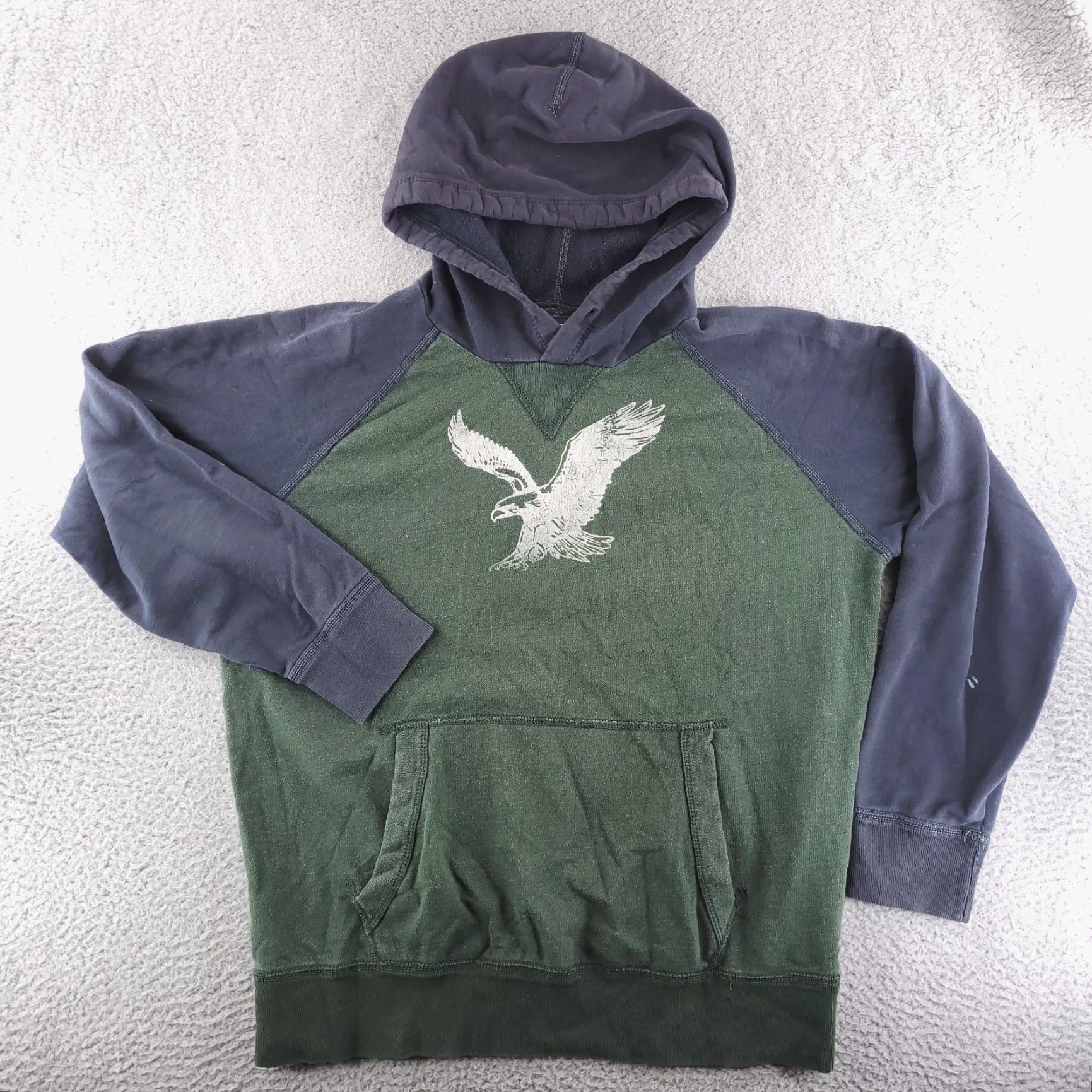 American Eagle Outfitters VINTAGE American Eagle Hoodie Mens M Green Baseball Retro Pullover"> Size US M / EU 48-50 / 2 - 2 Thumbnail