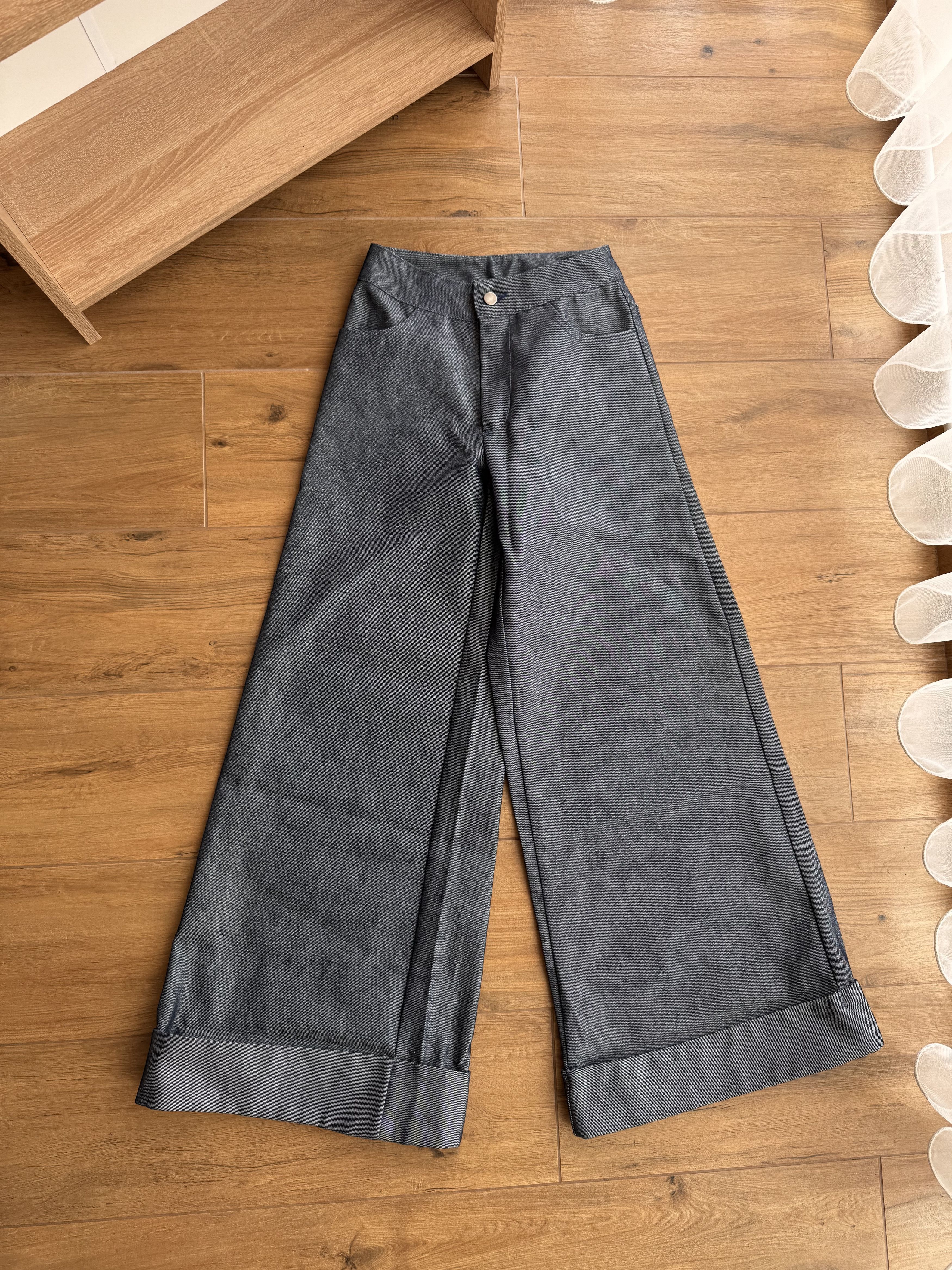 Japanese Brand × Vintage Vintage Auruze for Beau Baker 90s Skate Wide Leg Denim Jeans Size US 26 / EU 42 - 6 Thumbnail