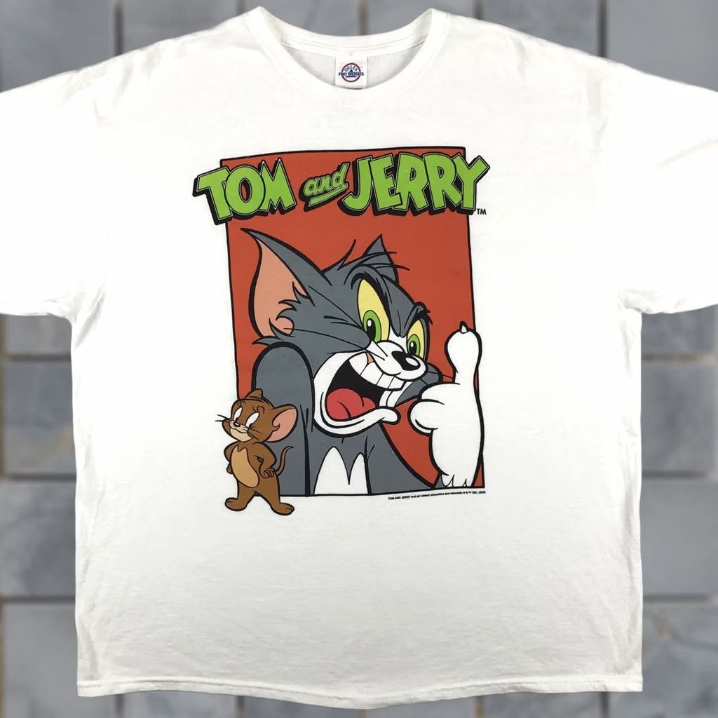 Delta TOM & JERRY CARTOON T-Shirt XL tv show cat mouse soft Size US XL / EU 56 / 4 - 1 Thumbnail