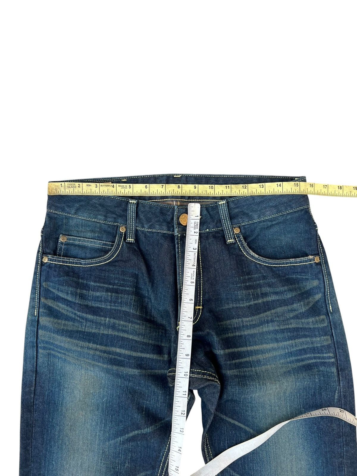 Lee Vintage Y2K Lee Riders Gold Label Mud Wash Denim Flare Jeans Size US 30 / EU 46 - 4 Thumbnail