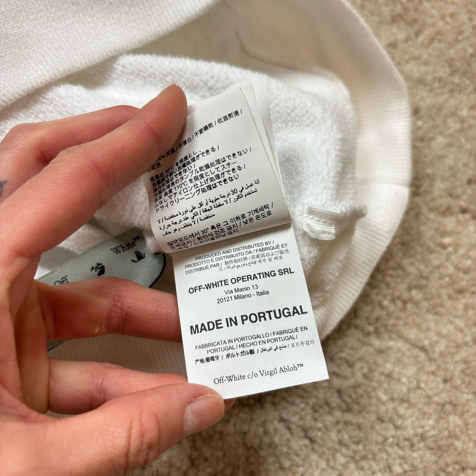 Off-White Off-White Main Label Virgil Abloh Stencil Arrows Hoodie XL Size US XL / EU 56 / 4 - 10 Thumbnail