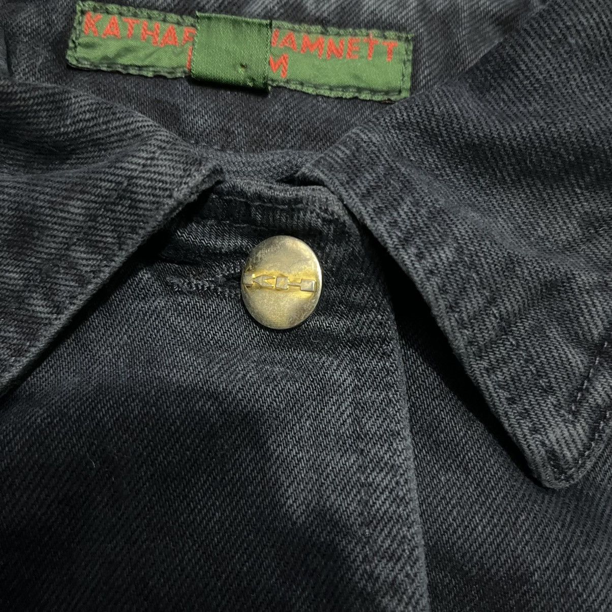 Katharine Hamnett London Vintage 90s Katharine Hamnett London Navy Denim Vest Size US S / EU 44-46 / 1 - 4 Thumbnail