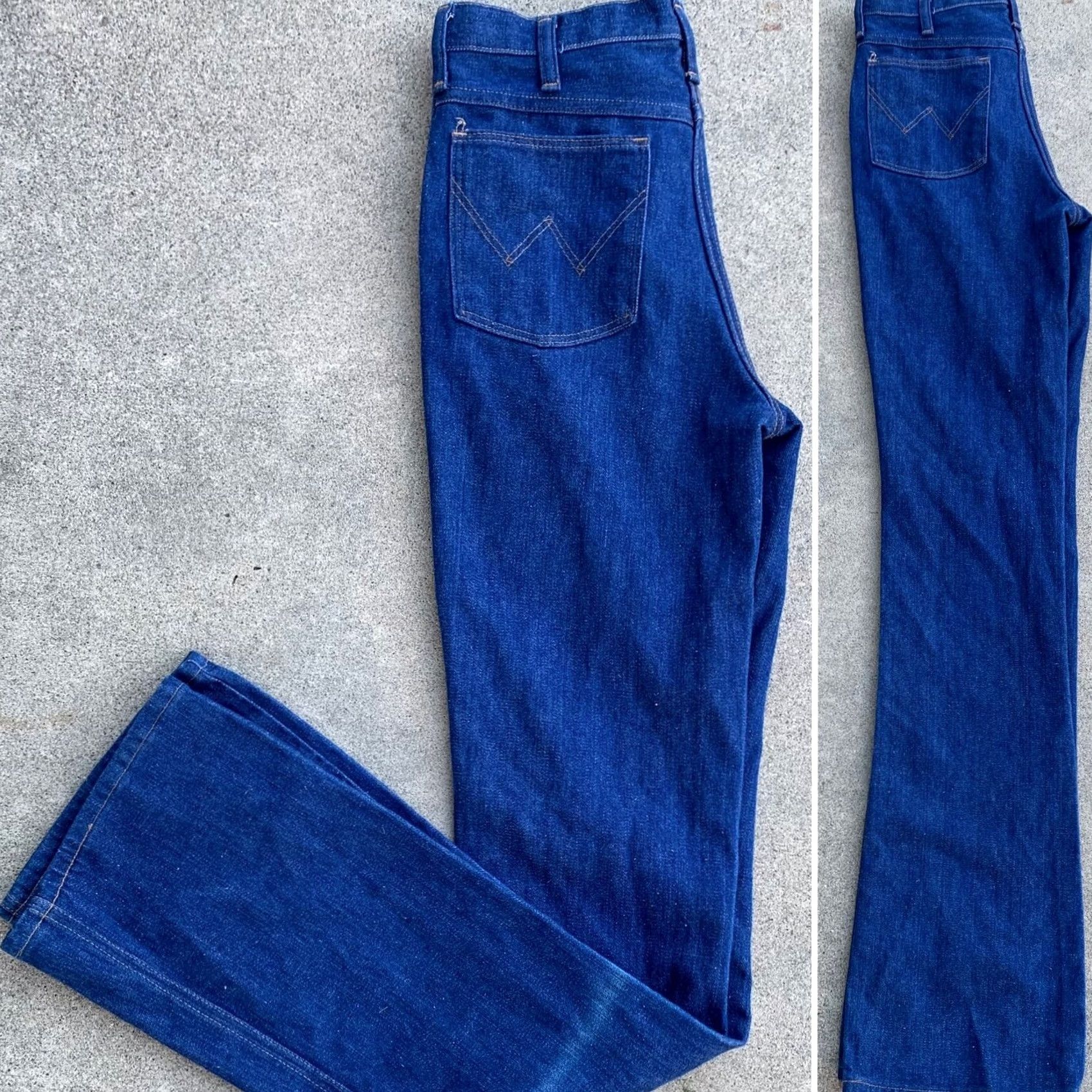 Wrangler VINTAGE Wrangler Jeans Talon Zipper 945 DEN 29 X 38 Cowboy Core Jeans Mens Denim 70s Flared Western Bell Bottomance Size US 29 - 4 Thumbnail