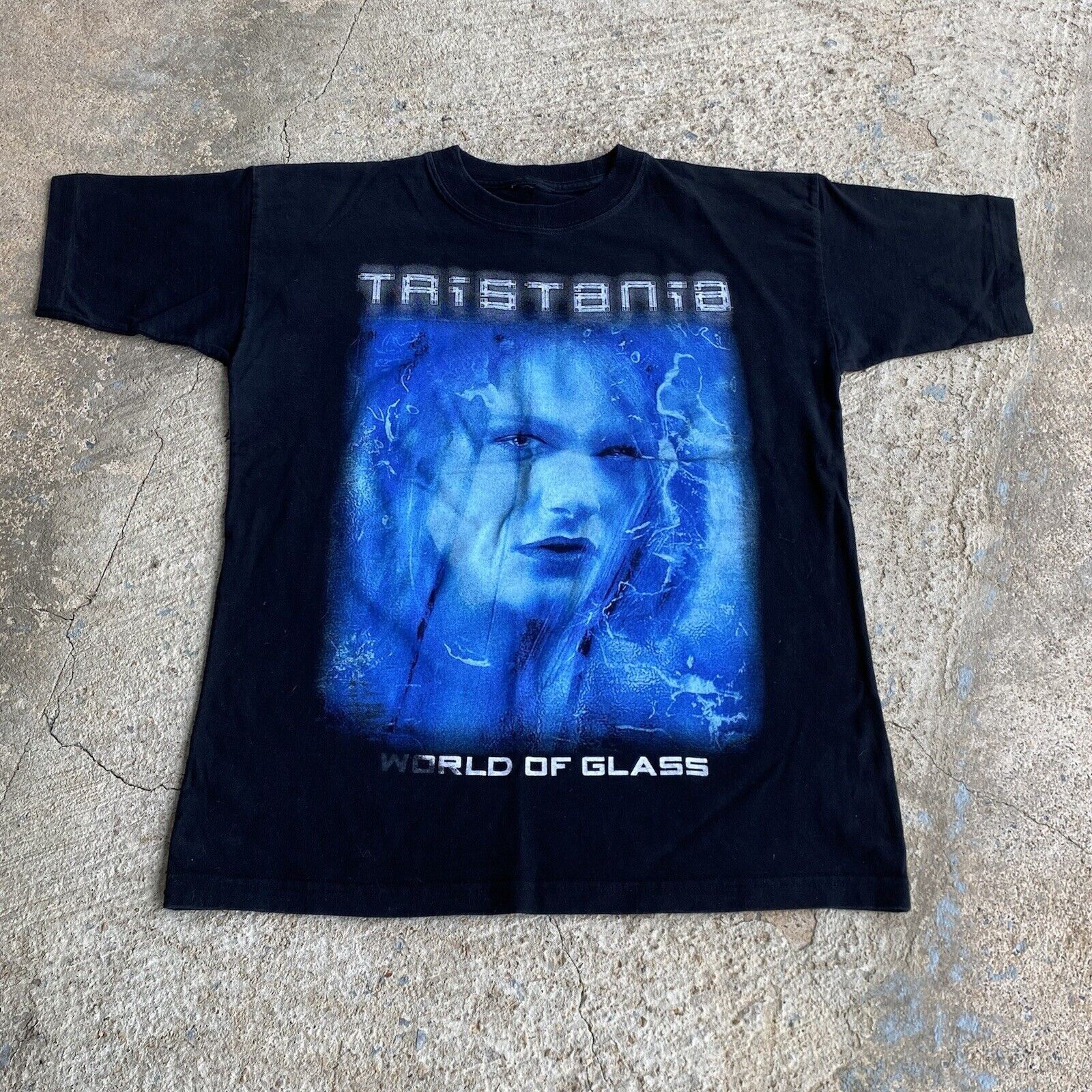 Band Tees Vintage Tristania World Of Glass Metal Double Sided Shirt Size US S / EU 44-46 / 1 - 2 Thumbnail