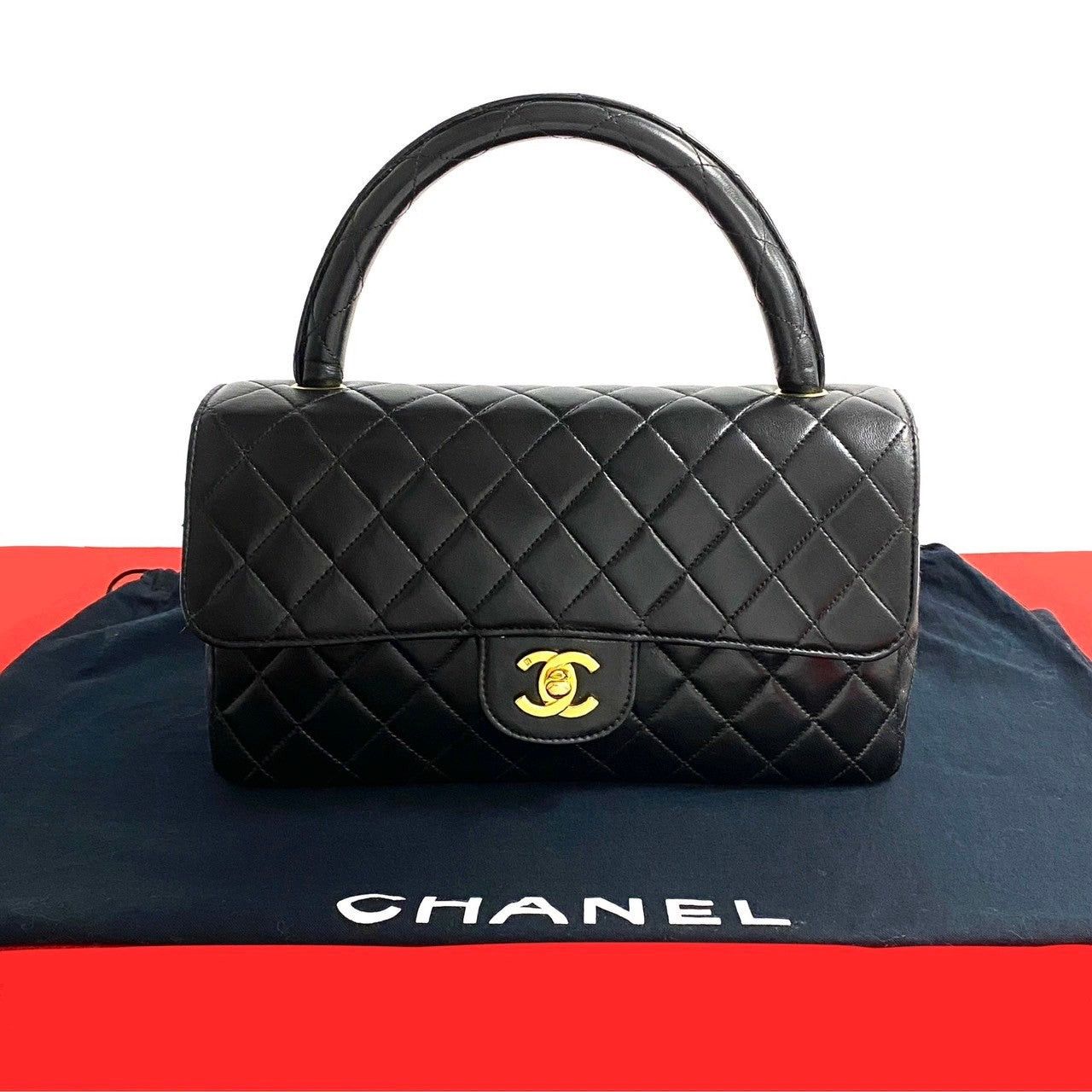 Chanel Chanel Handbag Black Leather Size ONE SIZE - 1 Thumbnail