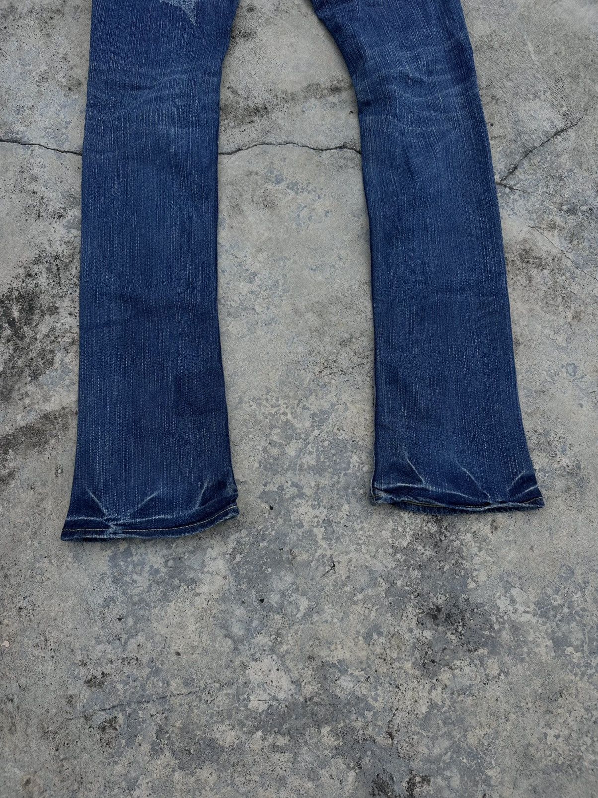 Le Grande Bleu (L.G.B.) 2000s Rare L.G.B. Leather Patch Cross Denim Size US 32 / EU 48 - 9 Thumbnail