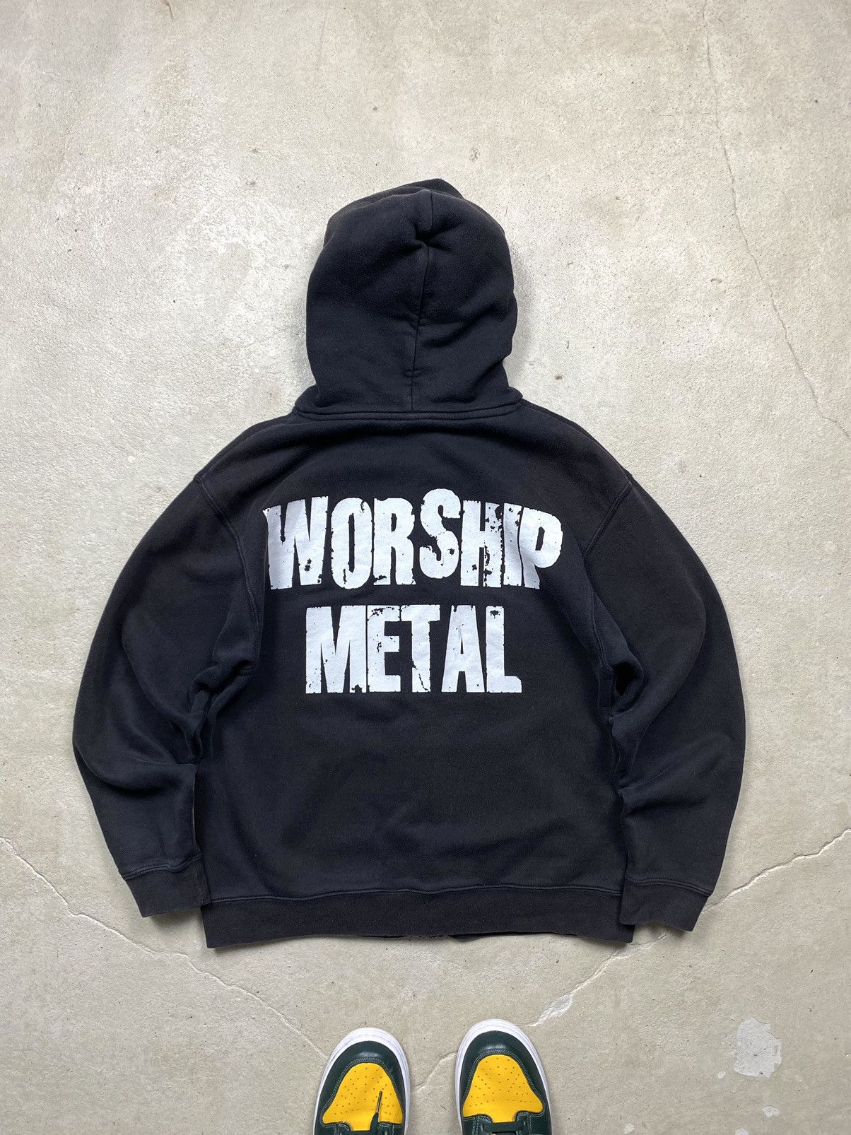 Band Tees Rare! Vintage 00’s Anthrax Worship Metal Hoodie Tee Hardcore Size US M / EU 48-50 / 2 - 2 Thumbnail