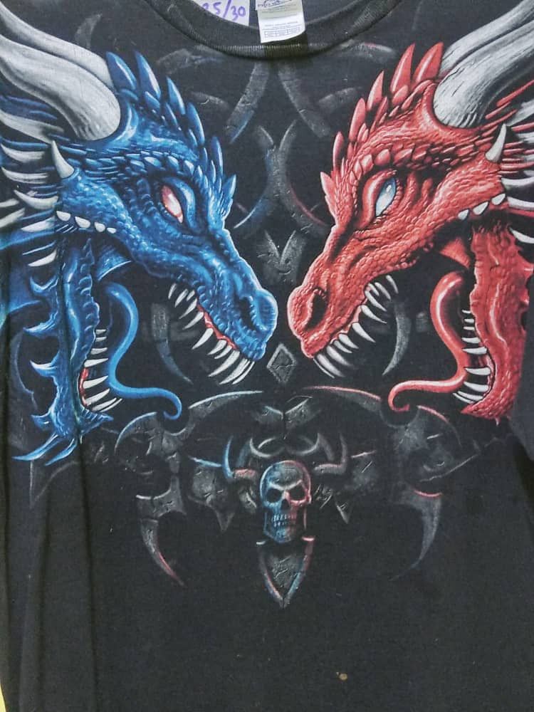 Delta Vintage dragon head to head red blue Size US L / EU 52-54 / 3 - 5 Thumbnail