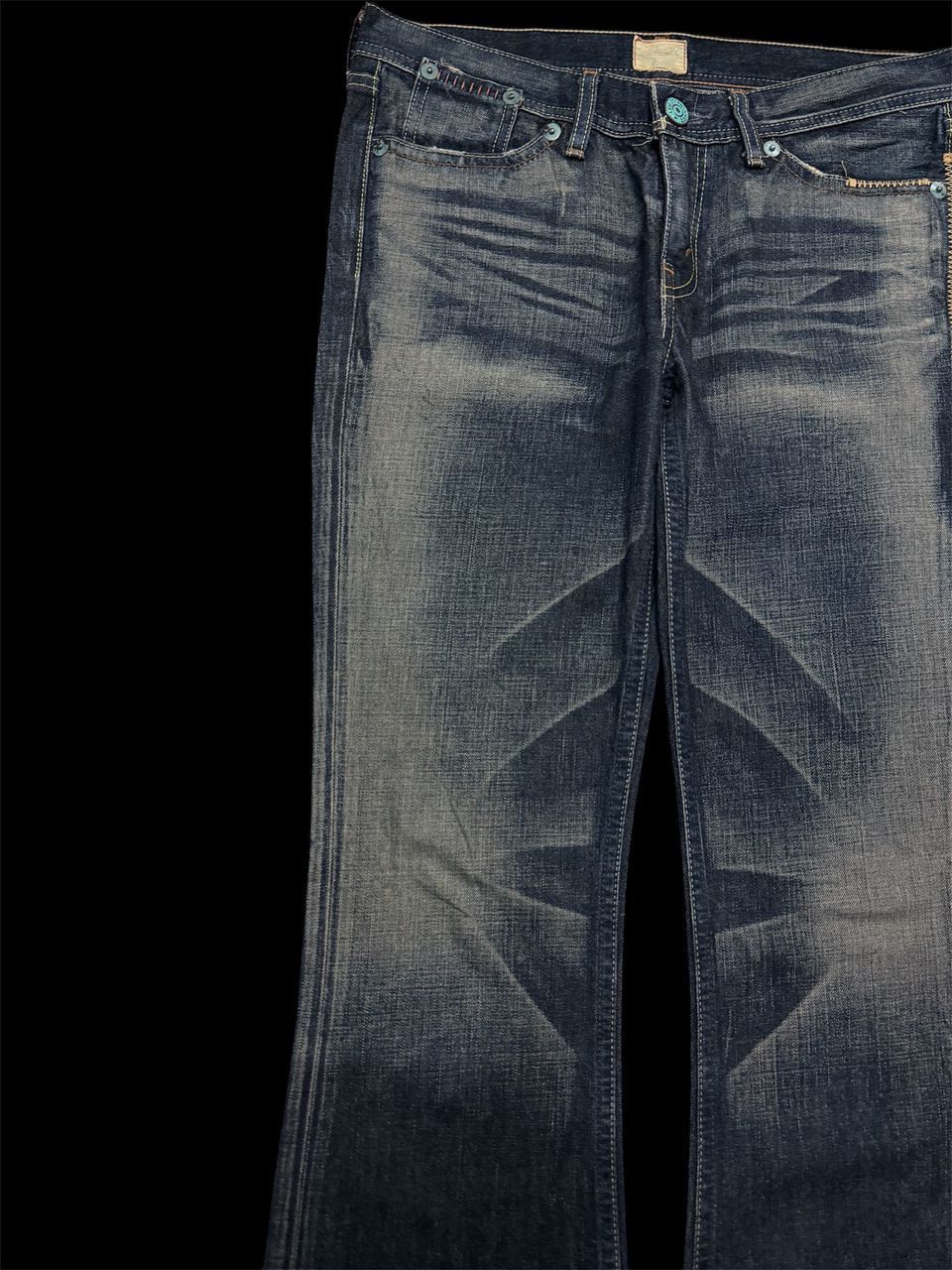 If Six Was Nine Bell Bottom💥90s Levi’s RedLoop Sick Whisker Rusty Bootcut Size US 30 / EU 46 - 4 Thumbnail