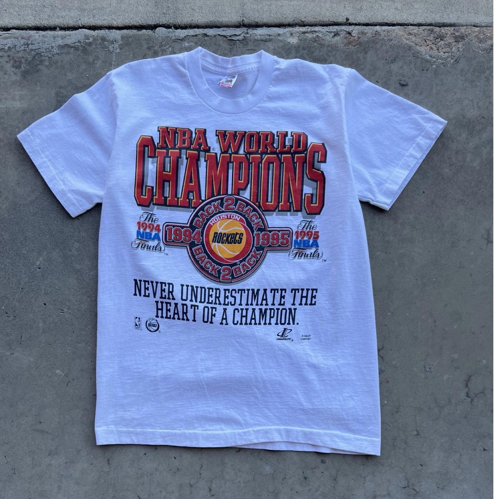 Fruit Of The Loom 1995 Houston Rockets B2B Champs Vintage Rare Size US L / EU 52-54 / 3 - 1 Thumbnail