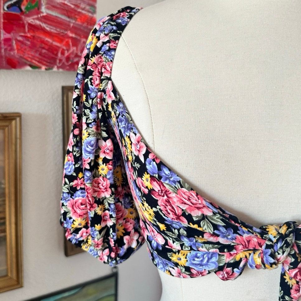Forever 21 forever 21 multicolor floral crop top Size S / US 4 / IT 40 - 2 Thumbnail