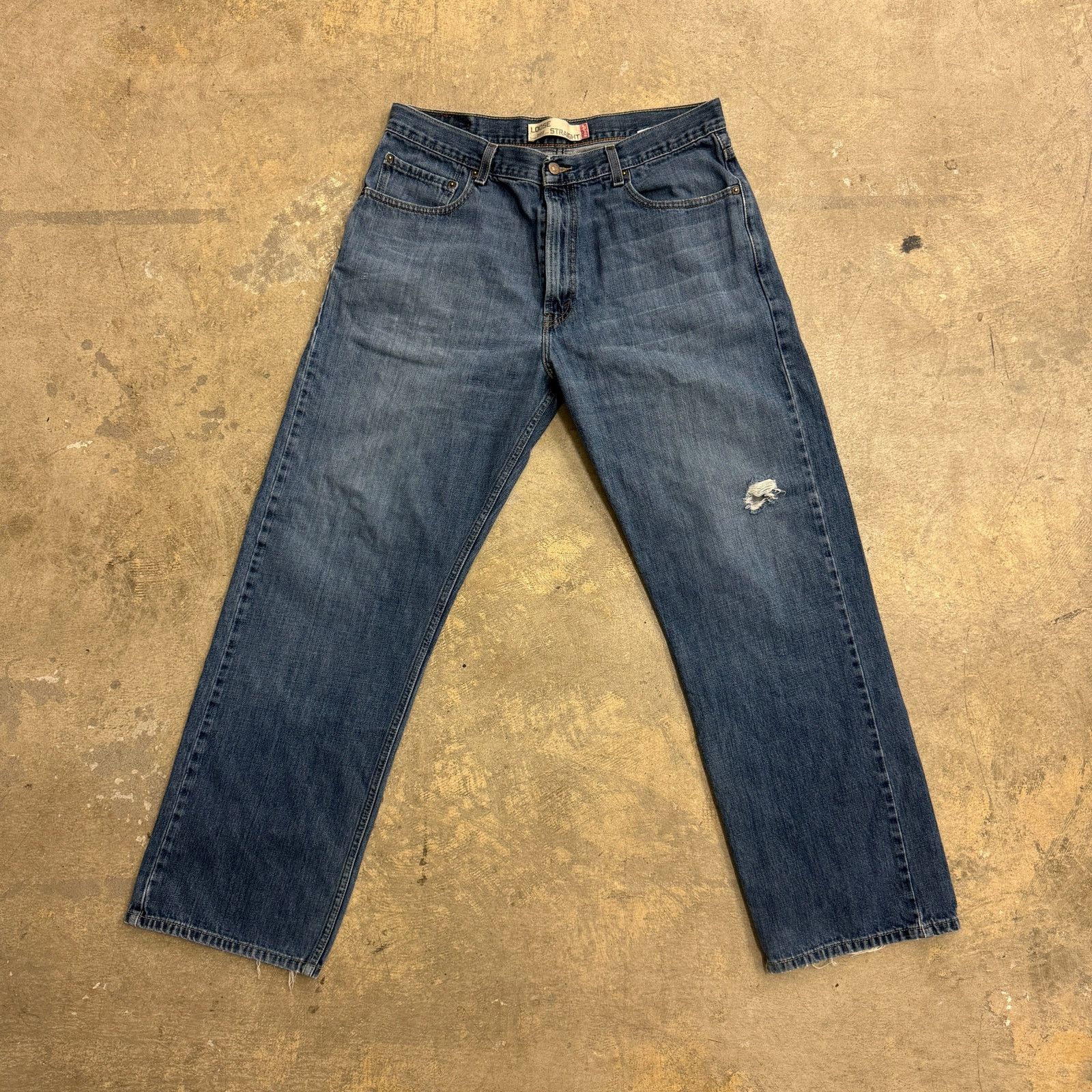 Levi's Levis Loose Strait Baggy Jeans Sz 36 Size US 36 / EU 52 - 1 Thumbnail