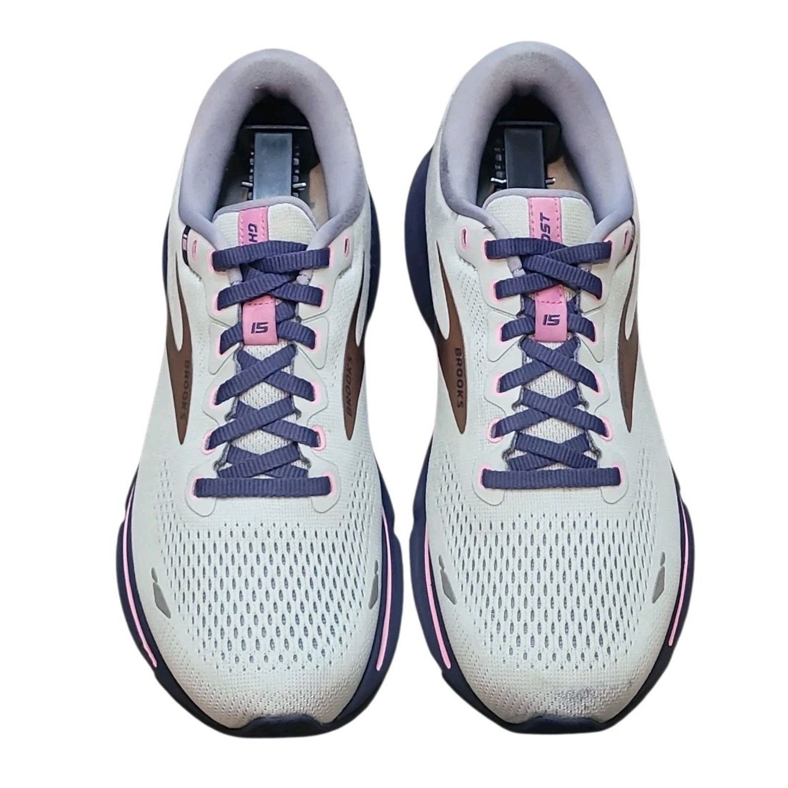 Brooks Ghost 15 Womens Size 8.5B Gray Running Sneakers Shoes in Grey
