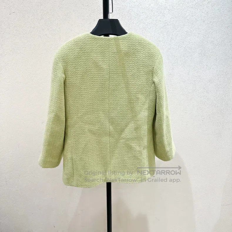 Chanel Chanel 20k Fall/Winter Equestrian Avocado Jacket Size XXS / US 00 / IT 34 - 2 Thumbnail