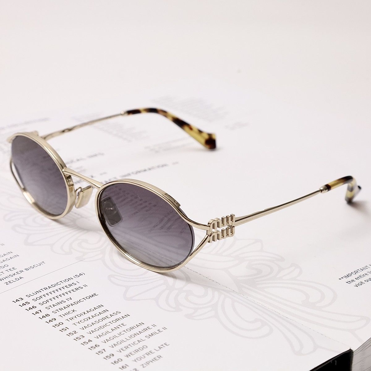 Miu Miu MIU MIU 0MU 52YS SUNGLASSES Size ONE SIZE - 2 Thumbnail