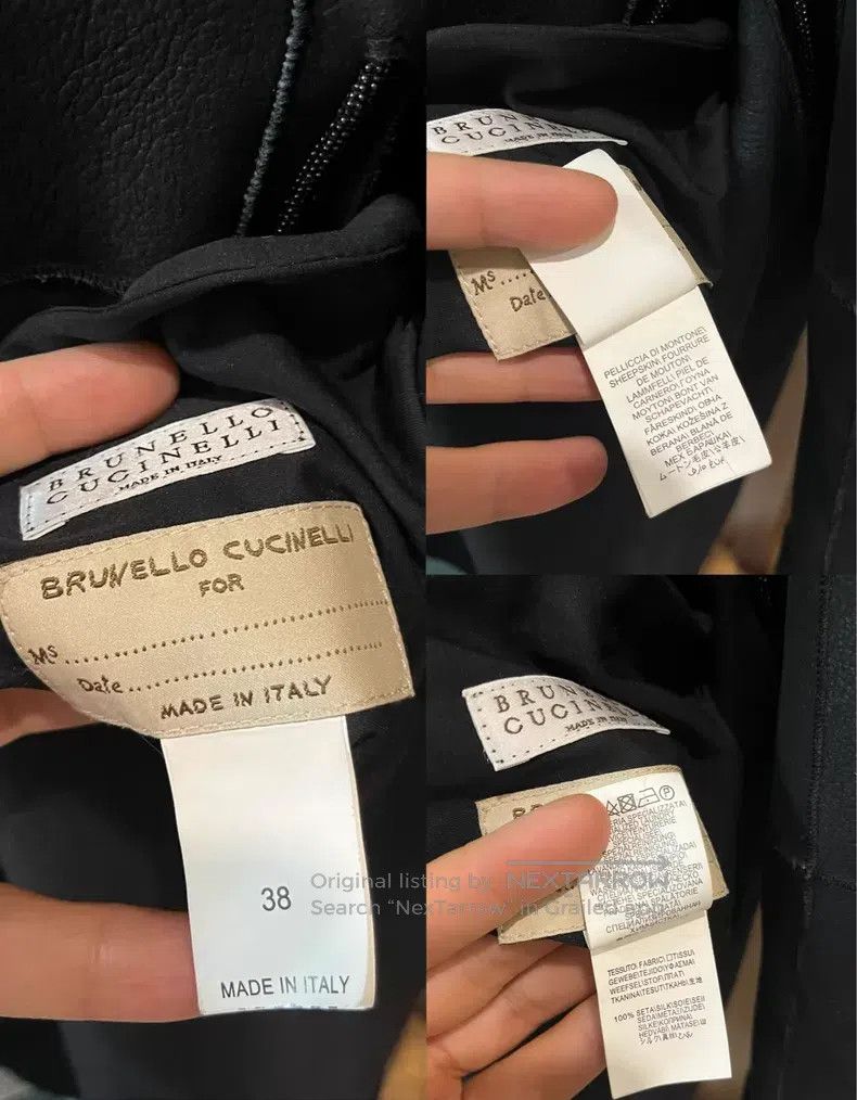 Brunello Cucinelli Brunello Cucinelli Double-faced Leather and Fur Coat Size XS / US 0-2 / IT 36-38 - 6 Thumbnail