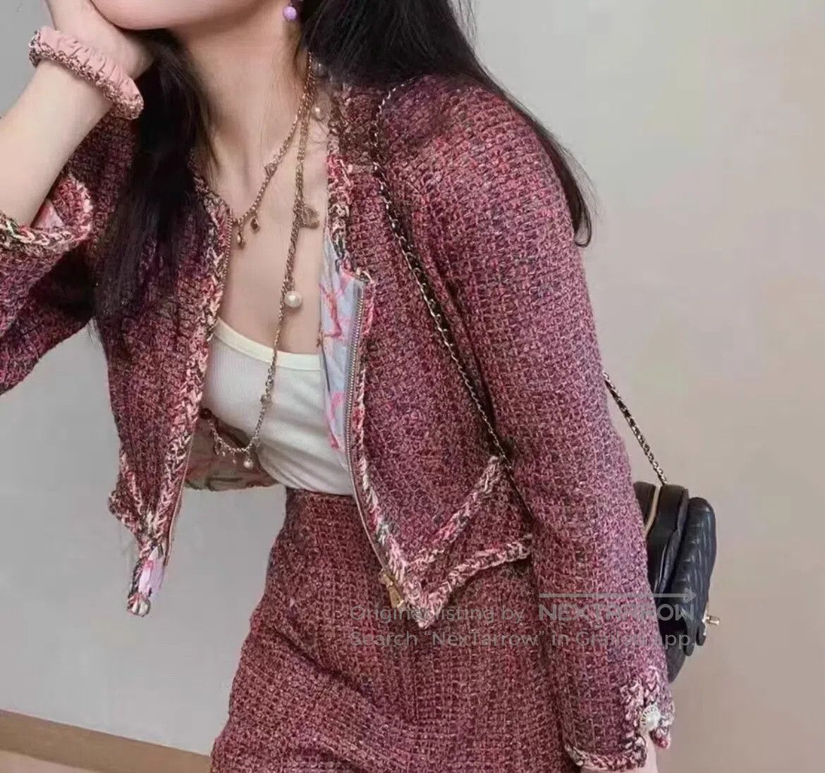 Chanel Chanel Beach Series: Light Pink Coarse Weave Waist-Cutting Size M / US 6-8 / IT 42-44 - 1 Thumbnail