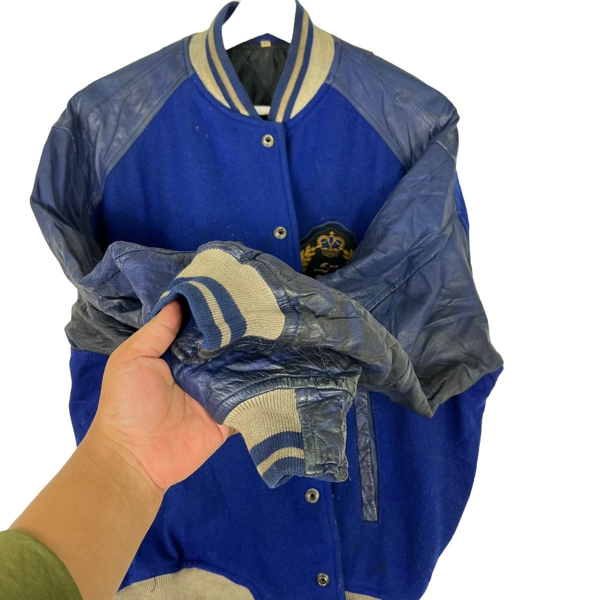 Japanese Brand 🔥 1980s SAGAWA SUPER EXPRESS VARSITY STADIUM JACKET Size US L / EU 52-54 / 3 - 8 Thumbnail