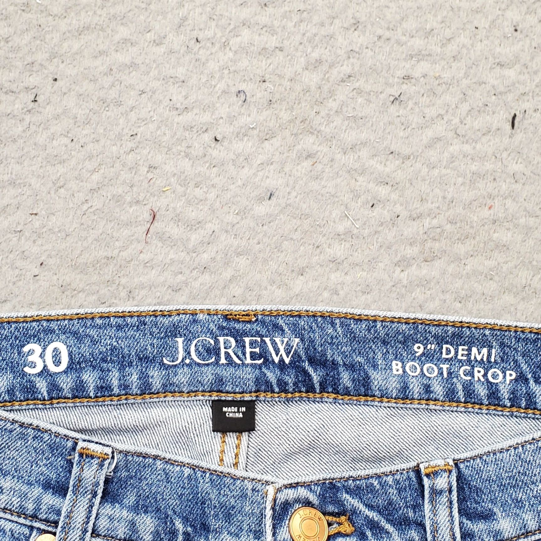J.Crew J.Crew Womens Jeans Boot Crop Denim Medium Wash Blue 30 Frayed Hem Comfort Regular Size 30 Womens Size 30" / US 8 / IT 44 - 7 Thumbnail