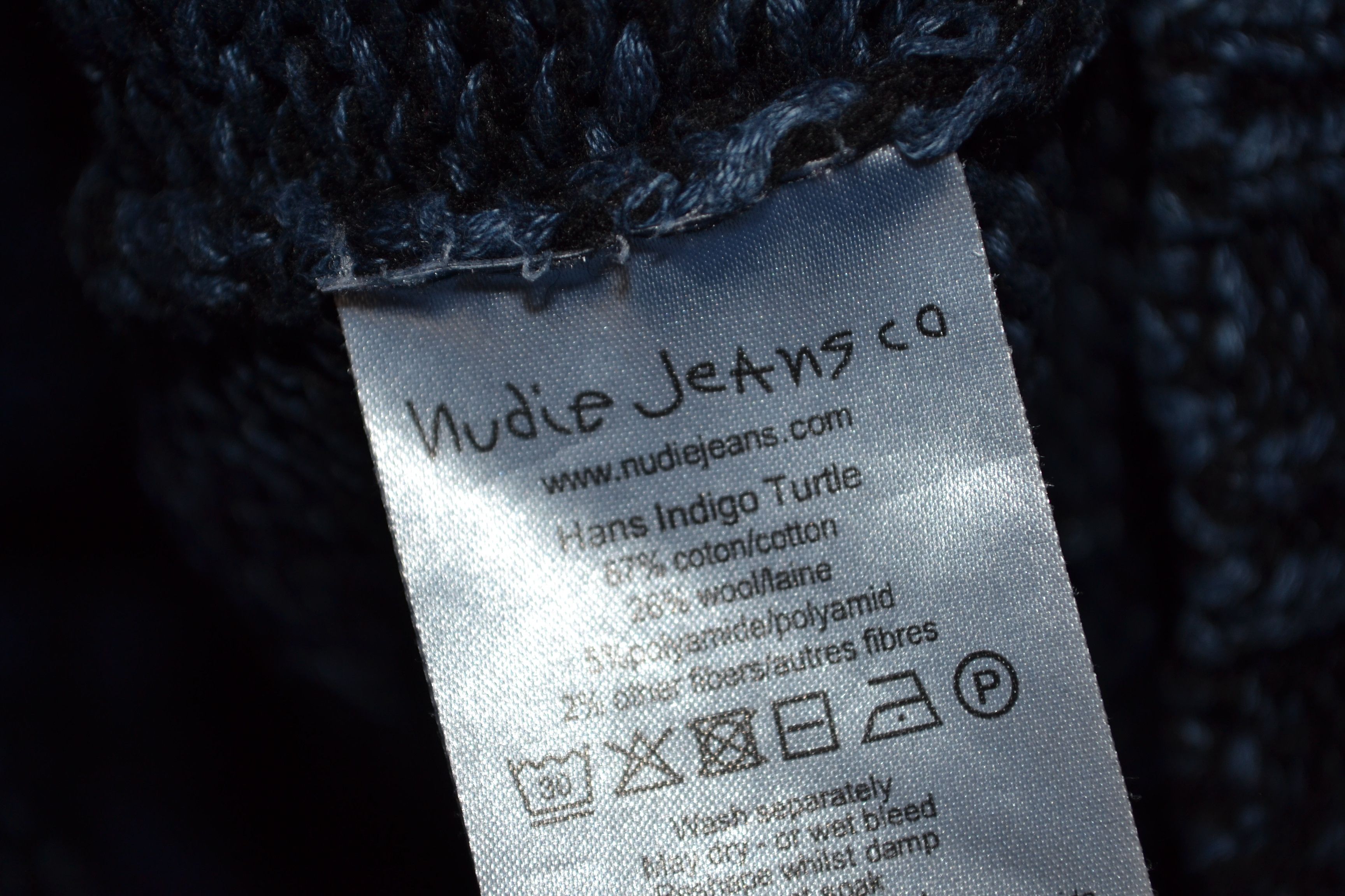 Nudie Jeans Nudie Jeans Indigo Cotton Wool Oversized Sweater Knit M Size US M / EU 48-50 / 2 - 7 Thumbnail