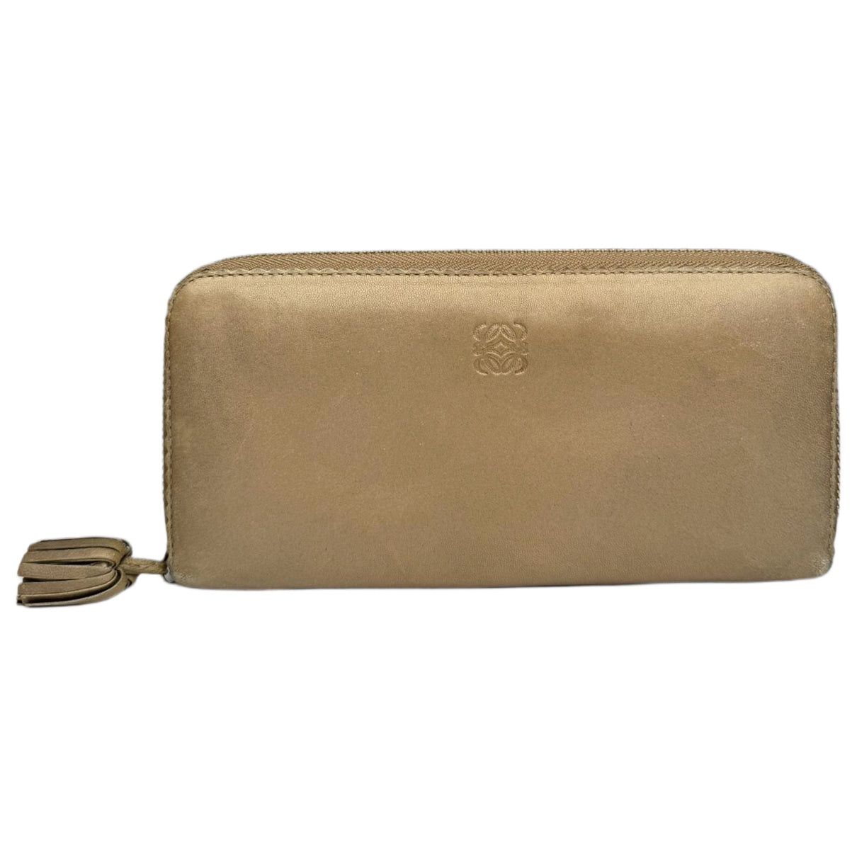 Loewe Puzzle Beige Leather Wallet Size ONE SIZE - 1 Thumbnail