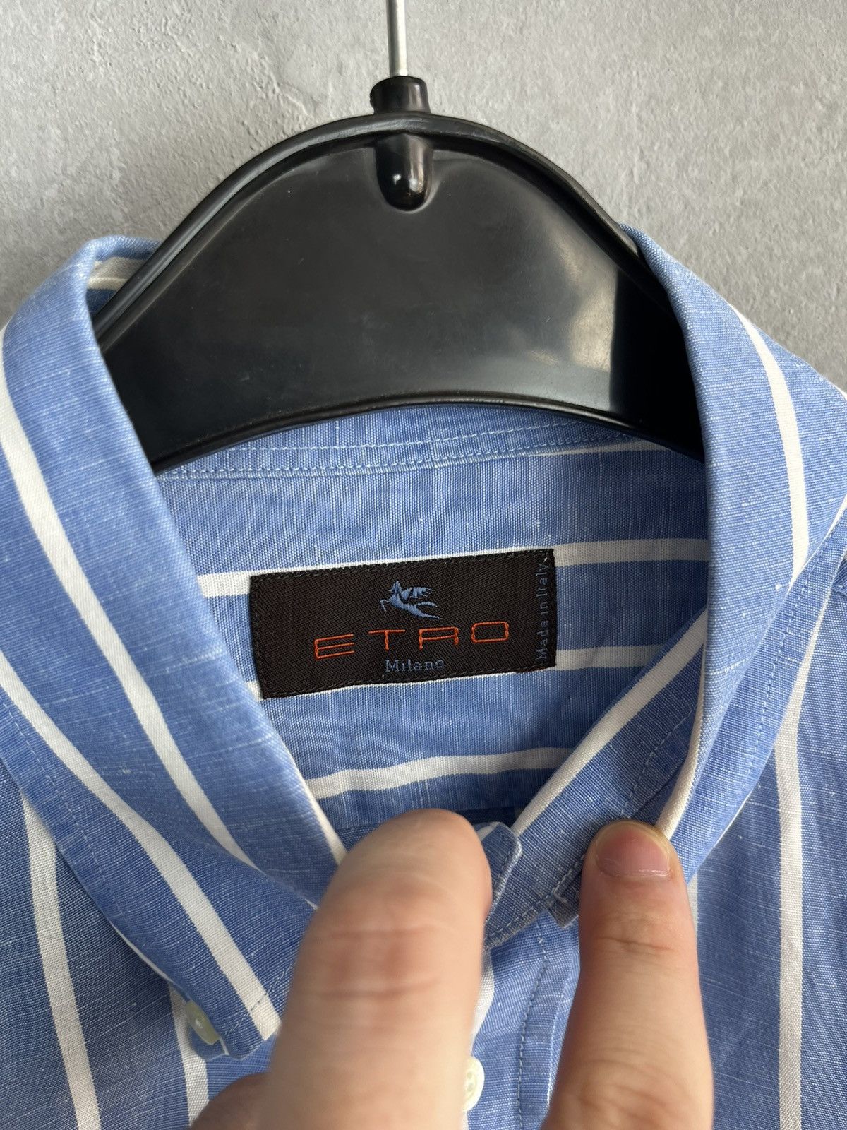 Etro Etro bitton shirt lino Size US M / EU 48-50 / 2 - 6 Thumbnail