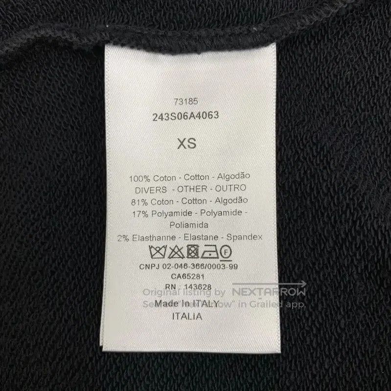 Dior Dior Black Cotton Women's Hoodie . Size XS / US 0-2 / IT 36-38 - 7 Thumbnail