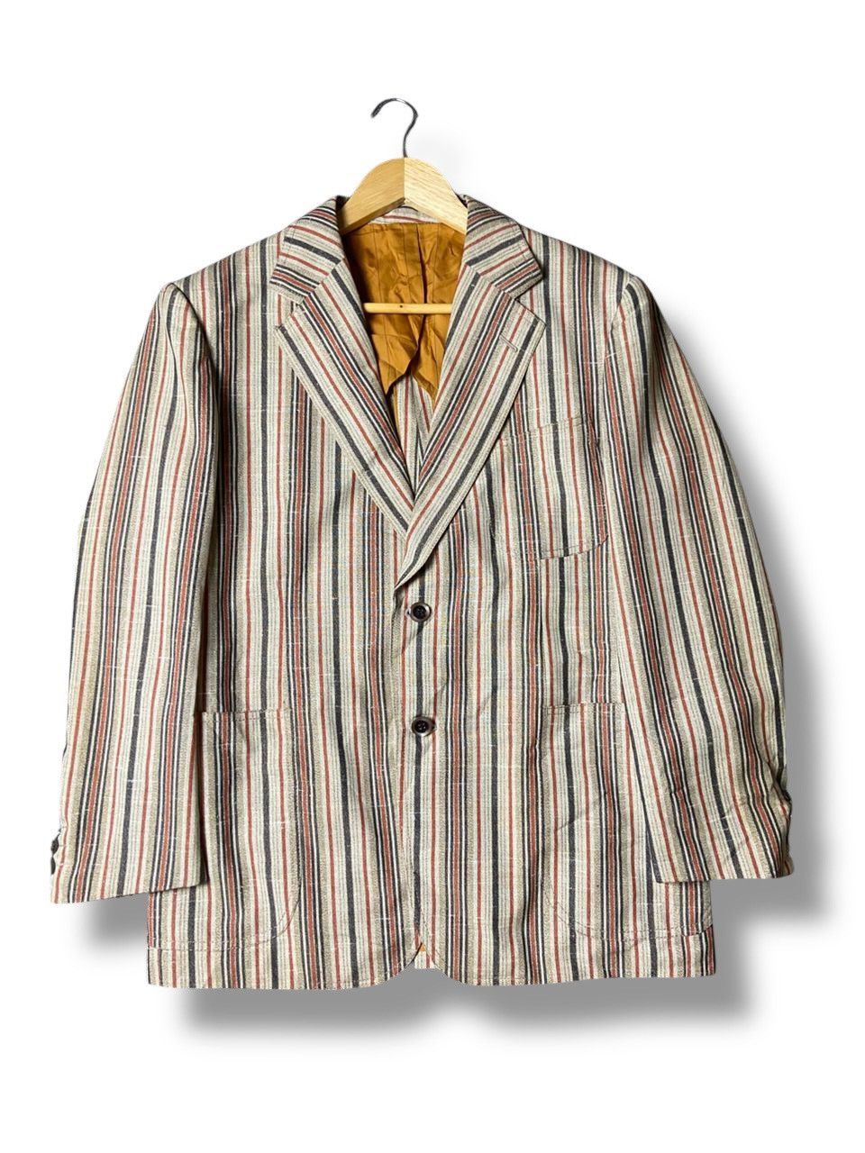 Japanese Brand GAGNIERE LONDON x TAILOR ITO Stripes Blazer (142) Size US XXS / EU 40 - 1 Thumbnail