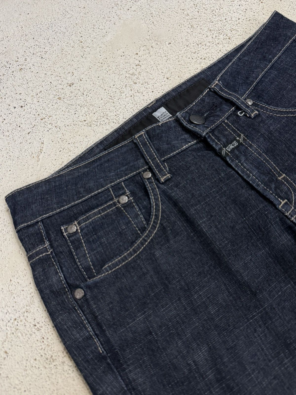 Marithe + Francois Girbaud Dark Flare Marithe Francois Girbaud Denim Pants Size US 28 / EU 44 - 6 Thumbnail