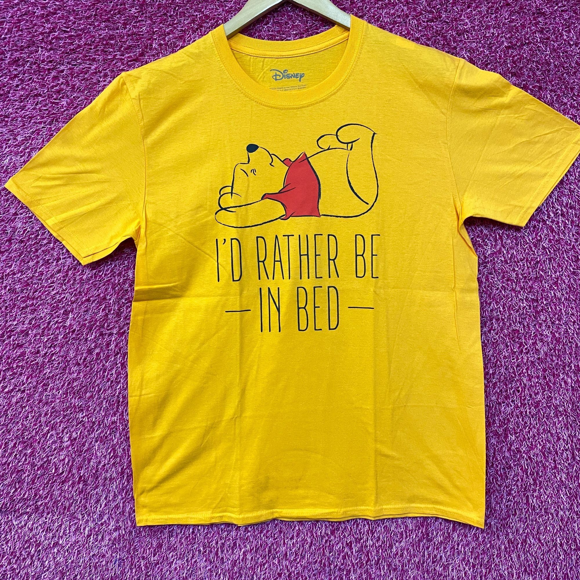 Disney Disney Winnie the Pooh I'd Rather Be In Bed T-Shirt Large Size US L / EU 52-54 / 3 - 1 Thumbnail