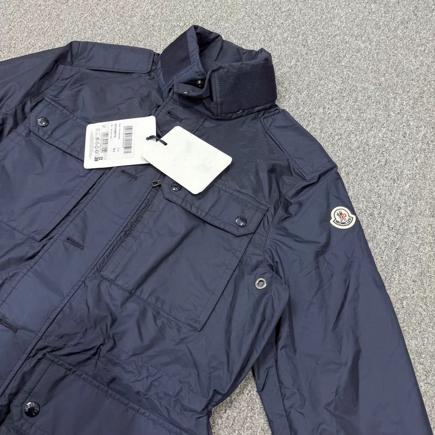 Moncler Moncler Navy Nylon New Jacket 3 Size US L / EU 52-54 / 3 - 3 Thumbnail
