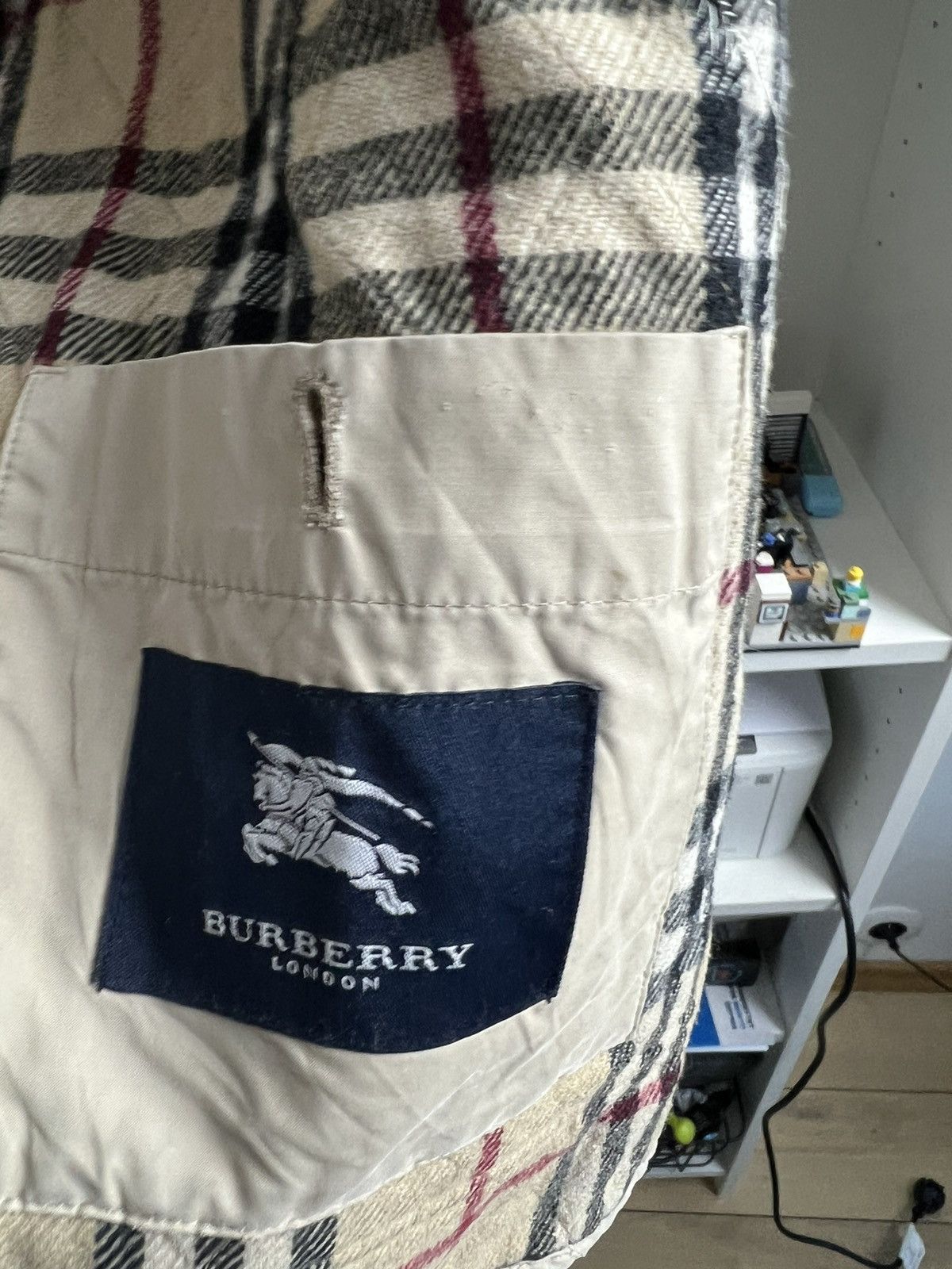 Burberry × Designer × Vintage Vintage y2k BURBERRY LONDON nova check quilted biker jacket Size US XL / EU 56 / 4 - 7 Thumbnail