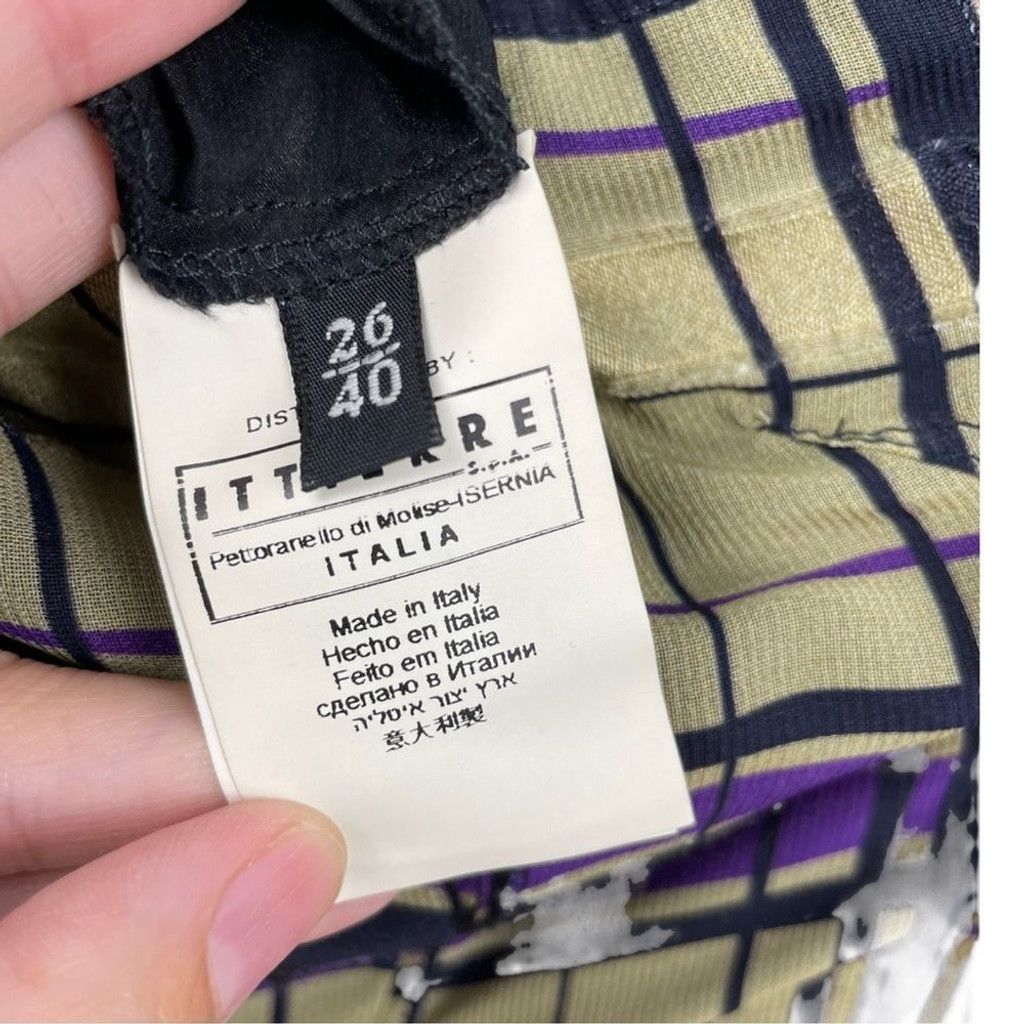 Costume National CNC Costume National Silk Tartan One Shoulder Dress 26/40 Size M / US 6-8 / IT 42-44 - 9 Thumbnail