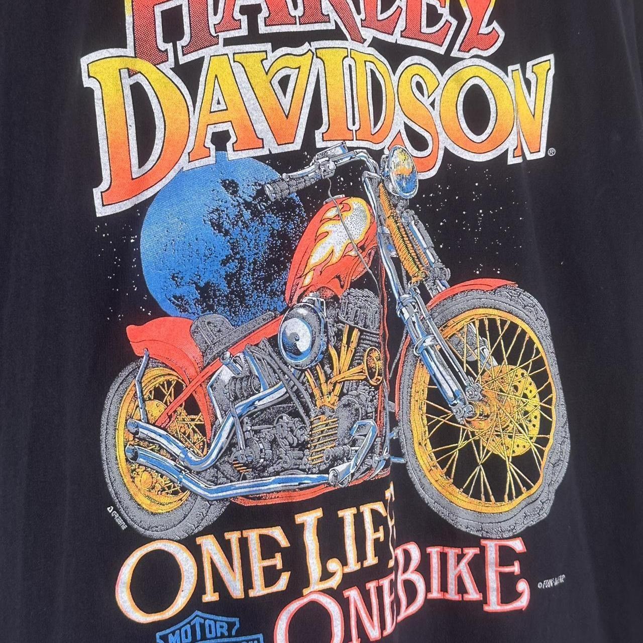 Harley Davidson 1990’s Harley Davidson Funwear “One Life One Bike” X-Large Size US XL / EU 56 / 4 - 3 Thumbnail