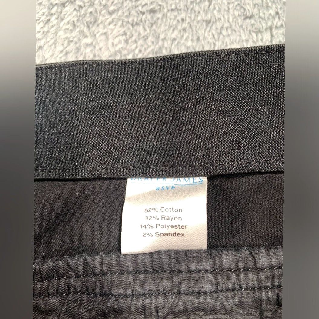 Vintage Draper James Pants - RSVP Black Wide-Leg Dress Pants 16W Plus, Women, Black, 16W, Wide-Leg, Dress Pants, Womens Size 38" / US 16 / IT 52 - 7 Thumbnail