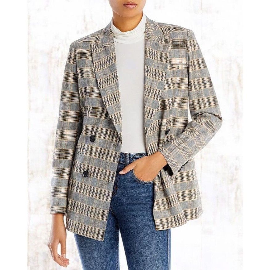 Bcbgmaxazria Bcbgmaxazria womens belted all plaid blazer NEW XL Size XL / US 12-14 / IT 48-50 - 9 Thumbnail