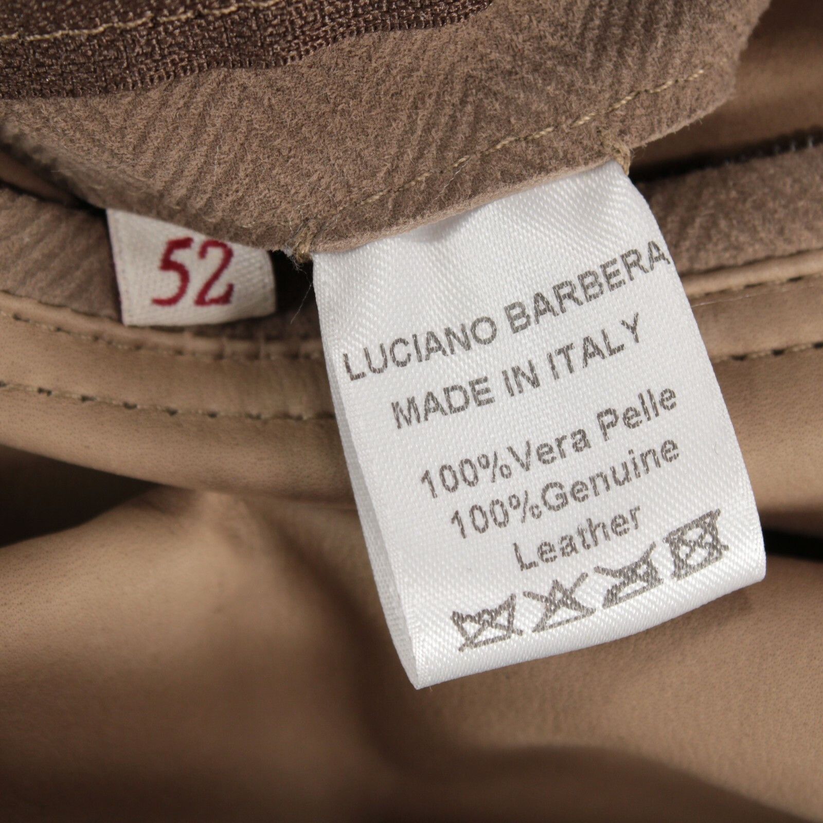 Luciano Barbera Luciano Barbera Jacket Size L US In Brown Leather Size US L / EU 52-54 / 3 - 9 Thumbnail