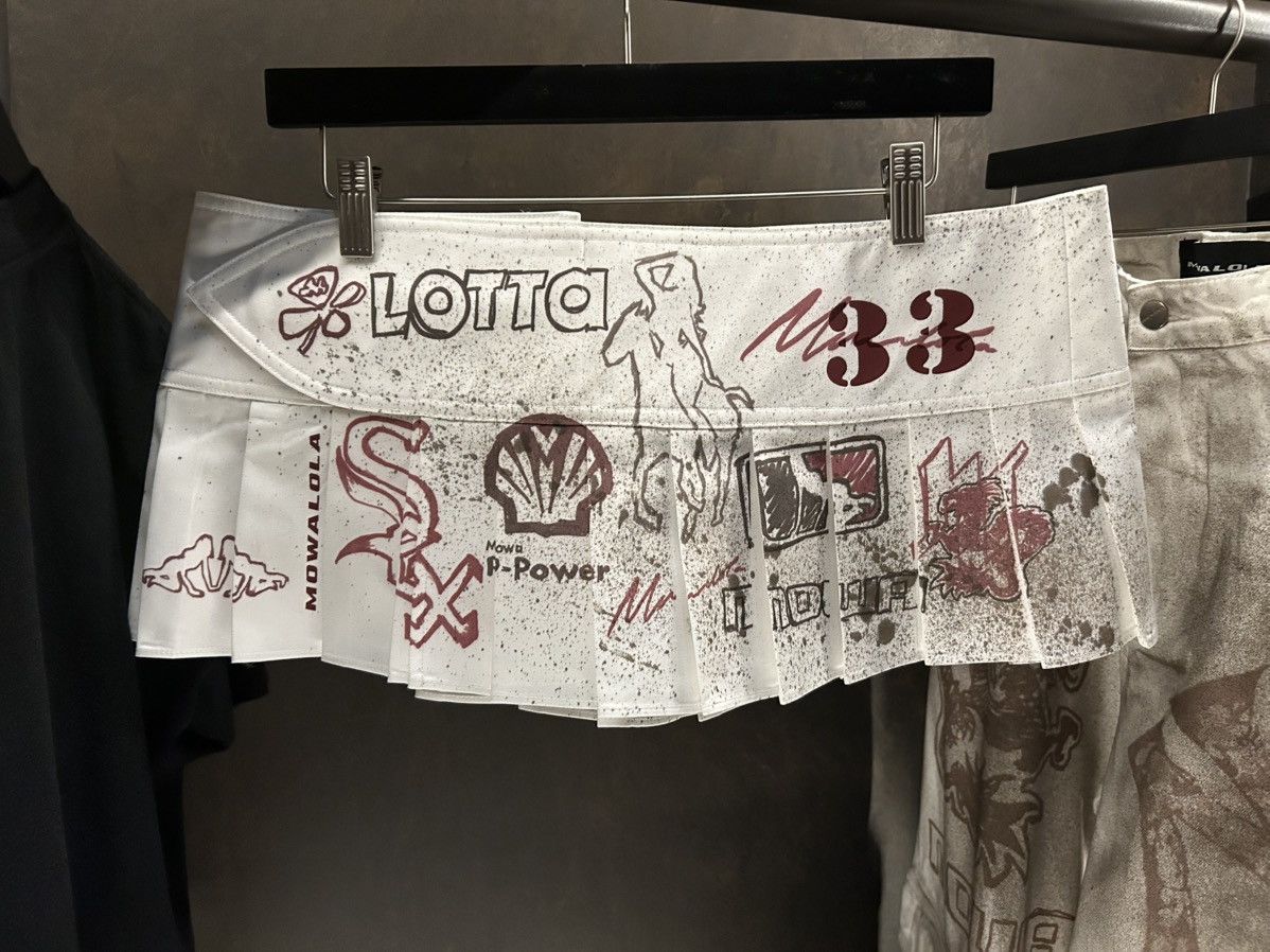 Mowalola Cactus Jack by Travis Scott x MOWALOLA Dirt BGC Skirt “Ash” Size 34" / US 12 / IT 48 - 7 Thumbnail