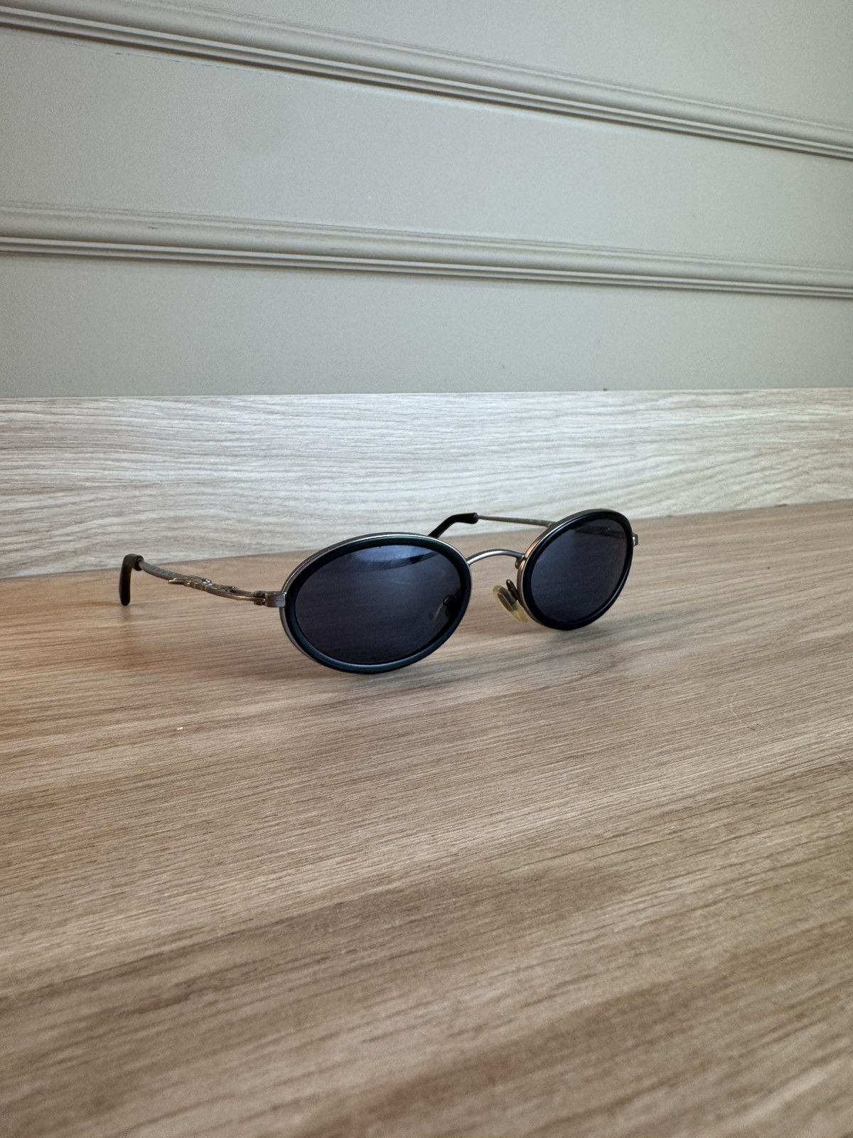 Fossil Y2K Fossil Sunglasses Metal Blue Chrome 2000s Retro Size ONE SIZE - 3 Thumbnail
