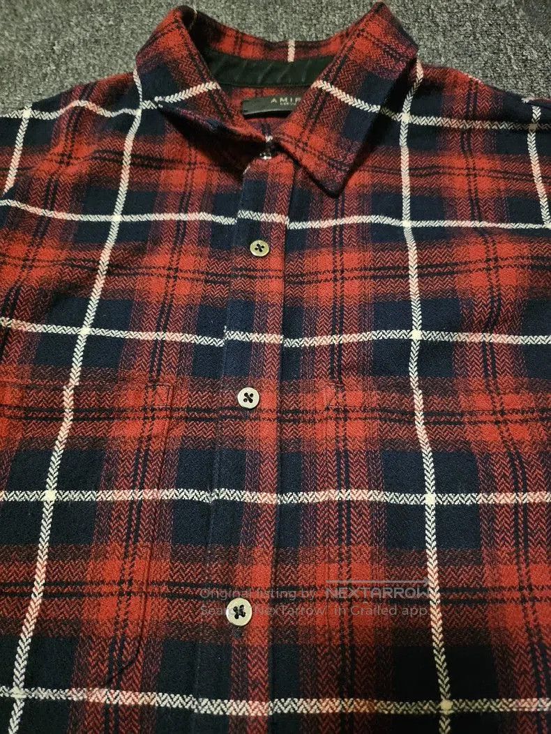 Amiri Amiri Red Plaid Button. Size US M / EU 48-50 / 2 - 2 Thumbnail