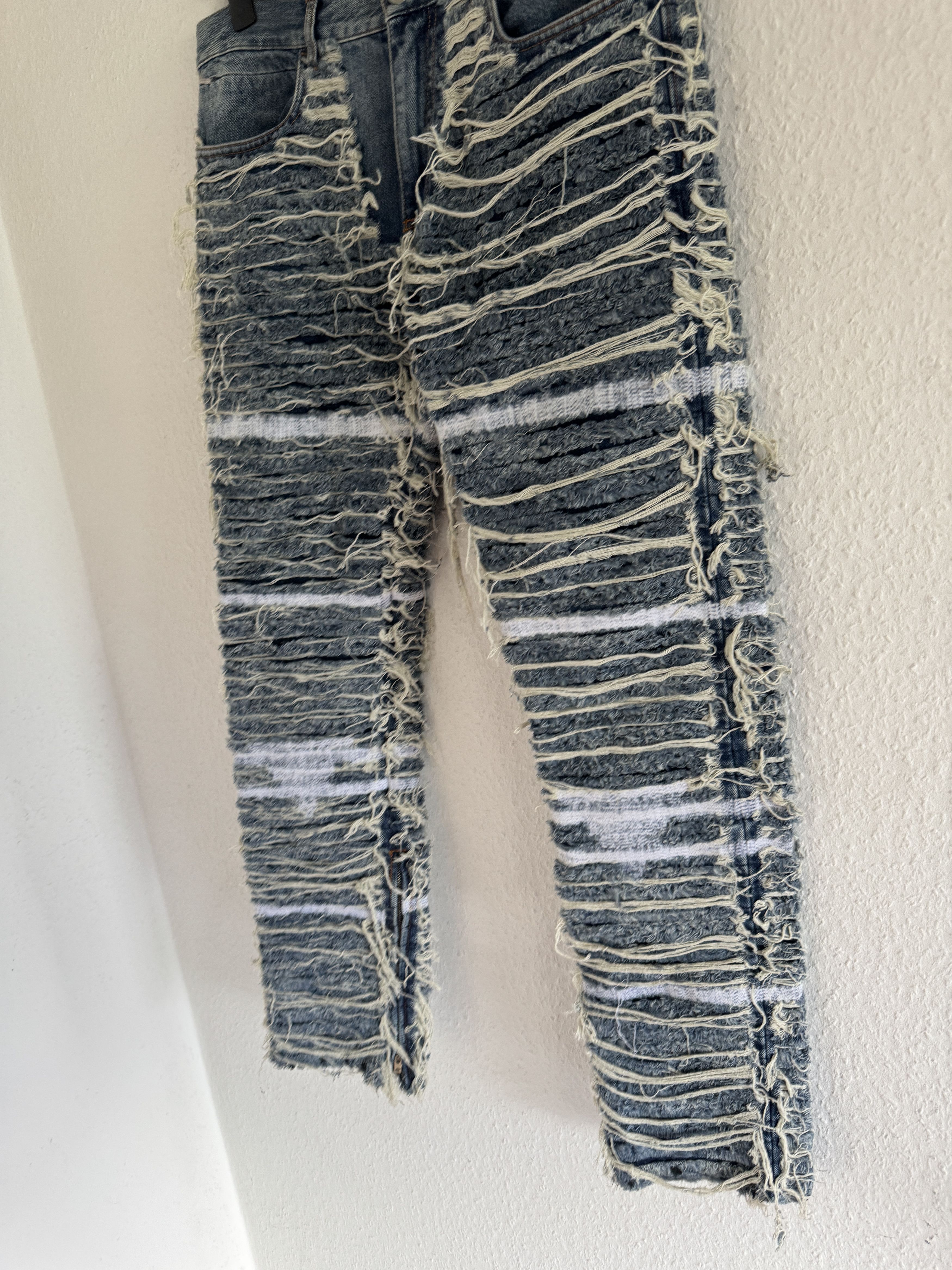 1017 ALYX 9SM × Blackmeans Distressed Shredded Blackmeans x Alyx Pants Size US 34 / EU 50 - 6 Thumbnail